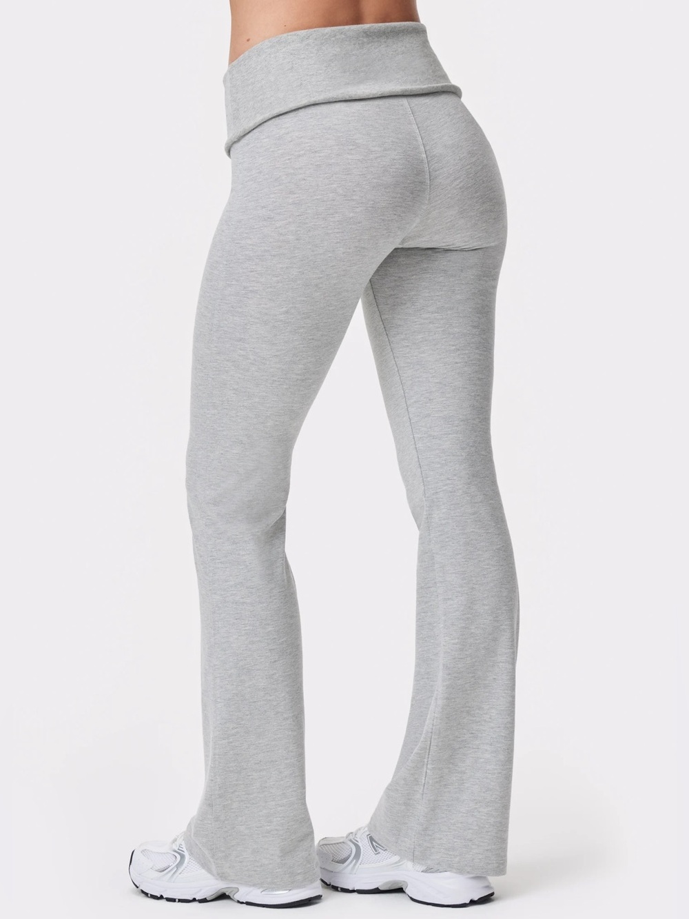 Gray Fold-Over Pants